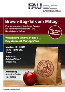 Zum Artikel "Was macht eigentlich ein*e Key Account Manager*in? – Digitaler Brown-Bag Talk am 16.11.2020"