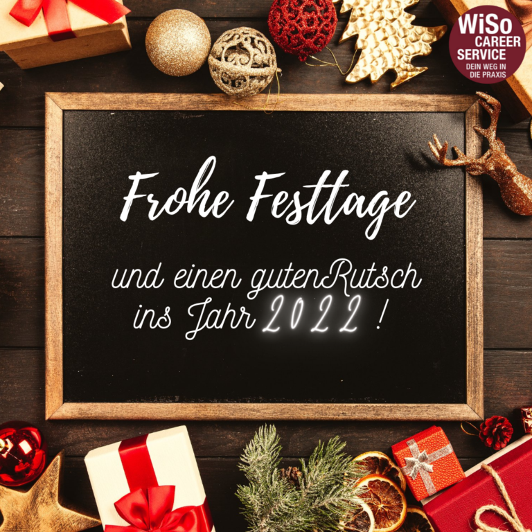 Frohe Festtage und einen guten Rutsch!