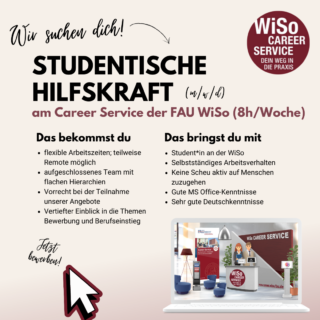 Zum Artikel "Studentische Hilfskraft (d/m/w) gesucht! Werden Sie Teil unseres Teams"