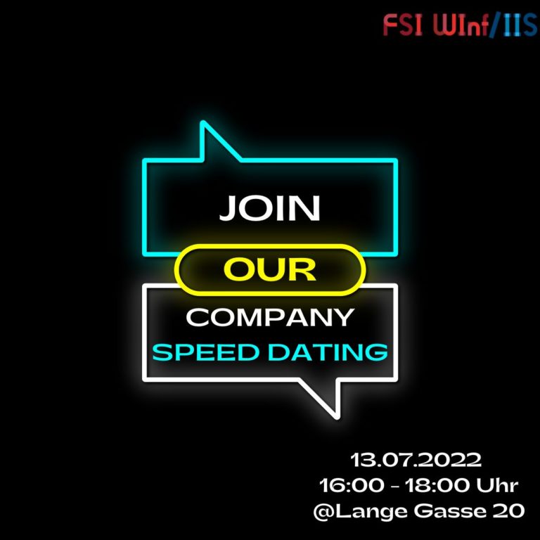 Company Speed Dating am 13. Juli – Organisiert von Studierenden für Studierende!