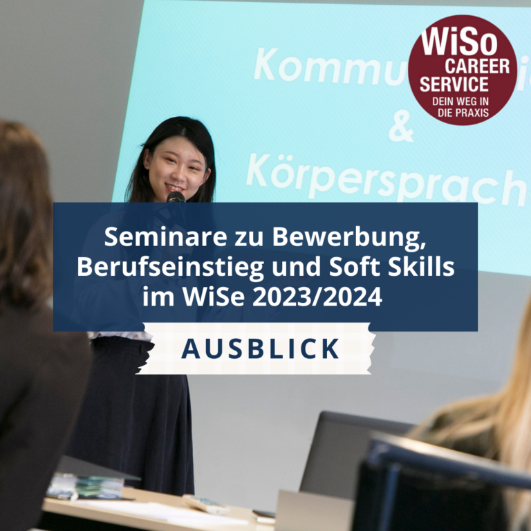 Seminare zu Bewerbung & Berufseinstieg – Hier geht’s direkt zur Anmeldung