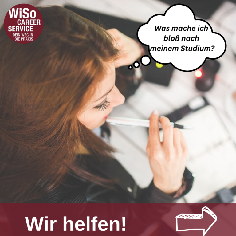 Digitale „WiSo Job Talks“ – Vortragsformat zur beruflichen Orientierung