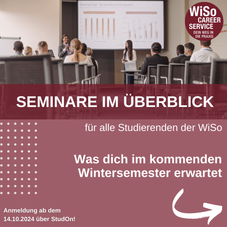 Seminare zu Bewerbung & Berufseinstieg – Hier geht’s direkt zur Anmeldung